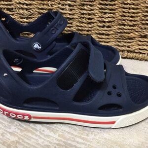 Crocs Crocband Toddler Adjustable Blue Crocs Sz 11